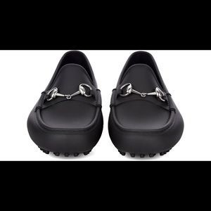 Gucci men rubber loafers